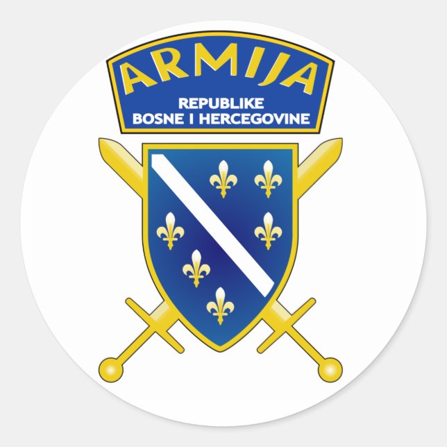 Armija Slicica Runder Aufkleber (Vorderseite)