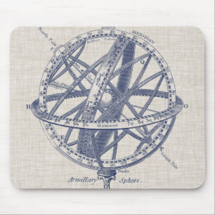 Armillary Bereich-Diagramm Mousepad