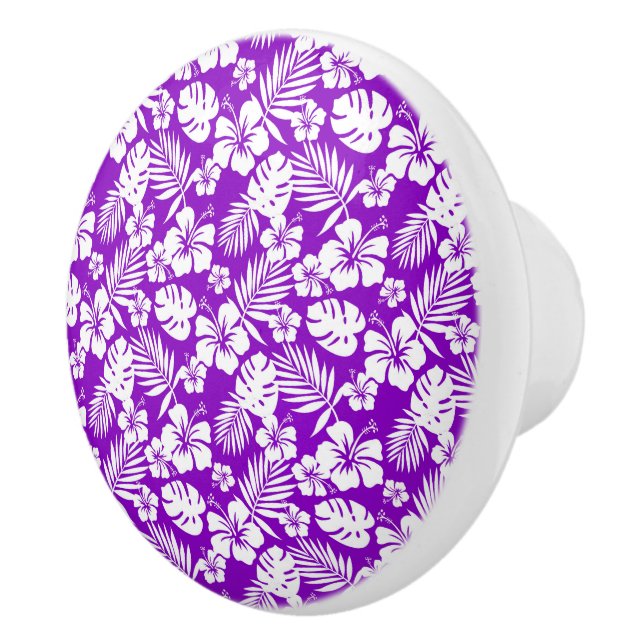 Armoire à fleurs tropicales - Boutons de tiroir (Droite)