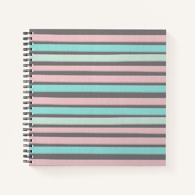 Armoire Pastel Stripes Simple | Carnet (Devant)