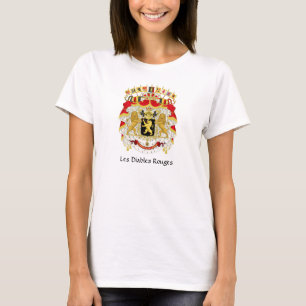 Armoiries de Belgique Les Diables Rouges T-shirt