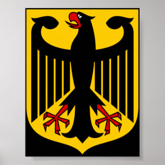Armoiries de l'Allemagne Poster
