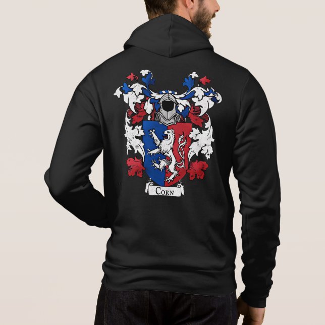 Armoiries de maïs Sweat - shirt à capuche masculin (Dos)