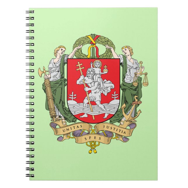 Armoiries de Vilnius, Lituanie Carnet (Devant)