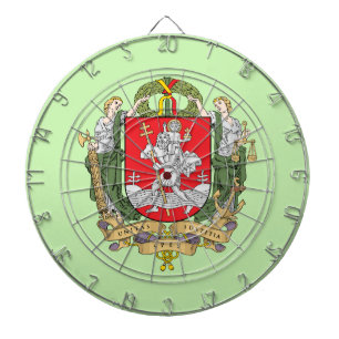 Armoiries de Vilnius, Lituanie Cible de flechettes