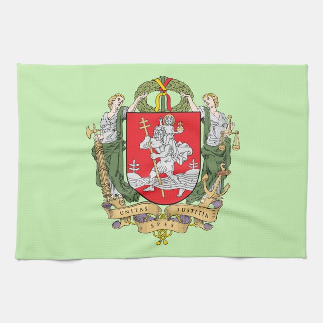 Armoiries de Vilnius, Lituanie Serviette de cuisin (Horizontal)