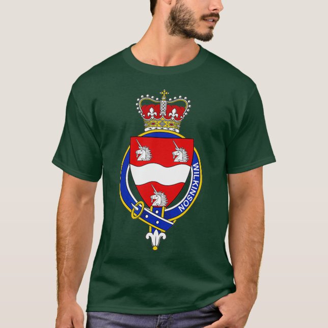 Armoiries de Wilkinson - T-Shirt en crête de famil (Devant)