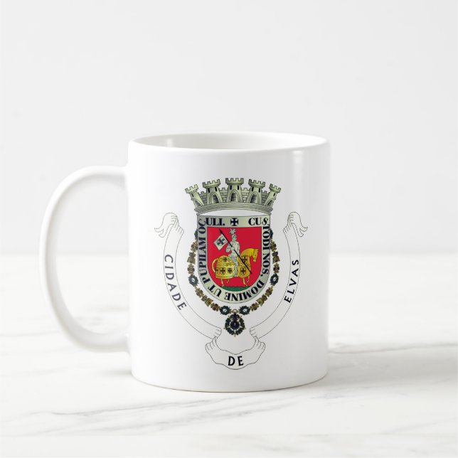 Armoiries d'Elvas, Portugal Mug de café (Gauche)