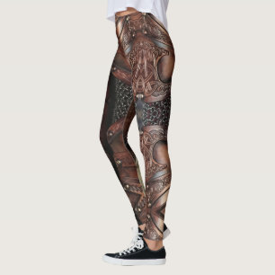 Armoiries en cuir viking Vest Leggings Abstraits