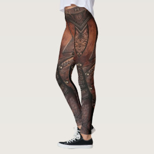 Armoiries en cuir viking Vest Leggings Abstraits