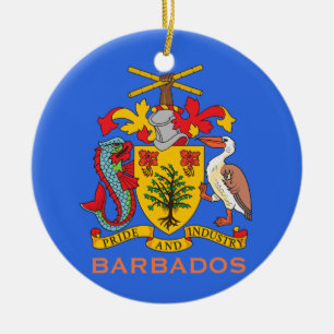 Armoiries et drapeau de la Barbade Ornement de Noë