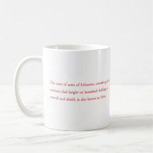 Armoiries lituaniennes Vytis Café / Mug de thé