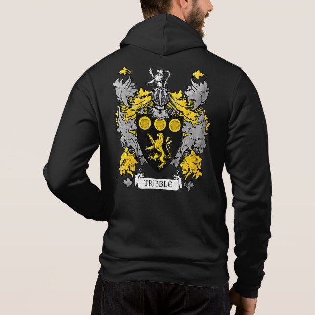 Armoiries Sweat - shirt à capuche masculin (Dos)