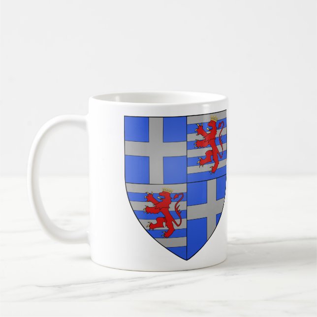 Armoiries Typ de Lusignan Kaffee Tasse - Größe 11o (Links)