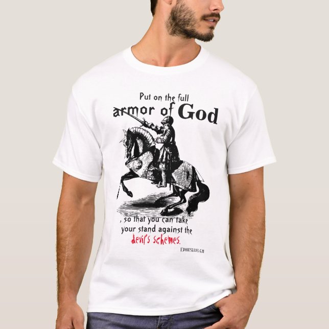 Armor Ephésiens 6:11 T-shirt (Devant)