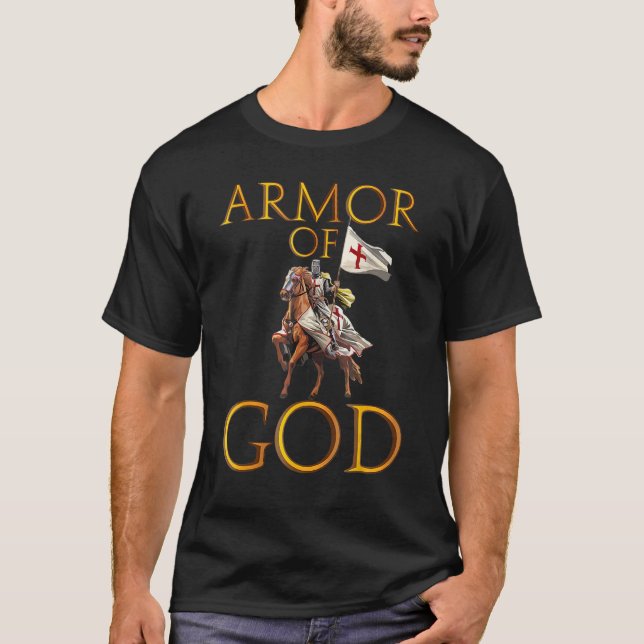 Armor Of God Ephesians Bible Verse Religious Chris T-Shirt (Vorderseite)