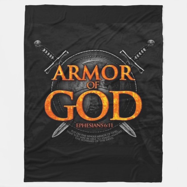 ARMOR OF GOD FLEECEDECKE (Vorderseite)