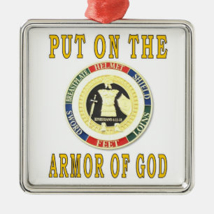 ARMOR OF GOD ORNAMENT AUS METALL