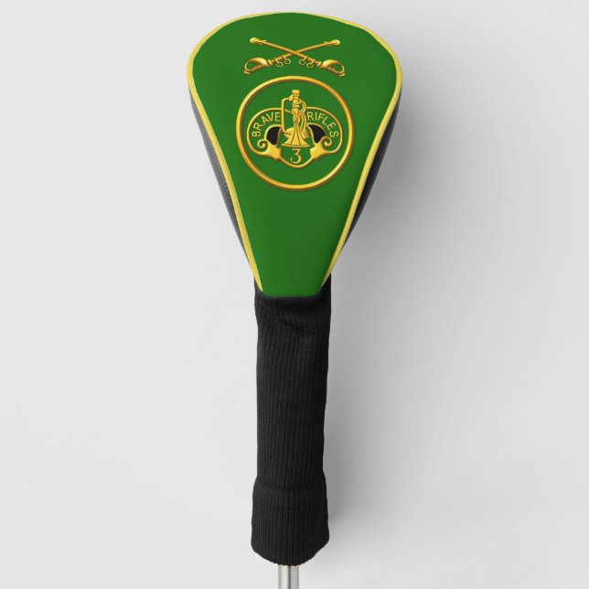 Armored Cavalry Regiment "Brave Rifles" Säbel Golf Headcover (Vorderseite)