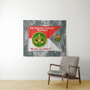 Armored Cavalry Regiment "Brave Rifles" Wandteppich