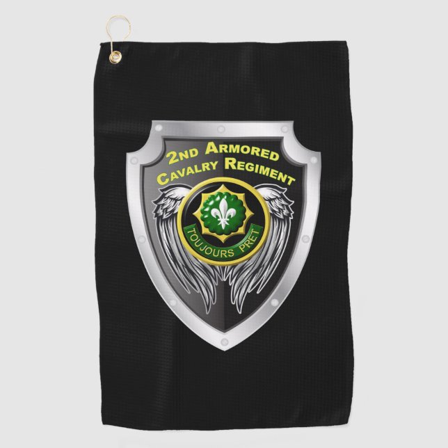 Armored Cavalry Regiment Golfhandtuch (Vorderseite)