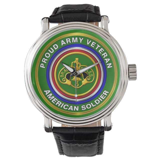 Armored Cavalry Regiment Veteran Armbanduhr (Vorderseite)