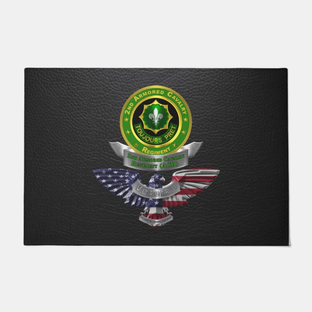 Armored Cavalry Regiment Veteran Fußmatte (Vorderseite)