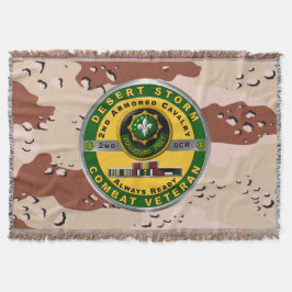 Armored Cavalry Regiment Wüste Storm Veteran Decke