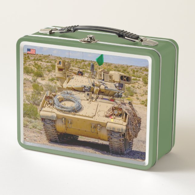 ARMORED PERSONNEL CARRIER - M2 Bradley Metall Brotdose (Vorderseite)