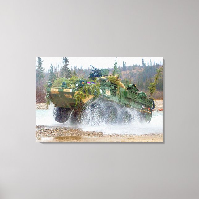 ARMORED PERSONNEL CARRIER - Stryker 24x36 Leinwanddruck (Vorderseite)