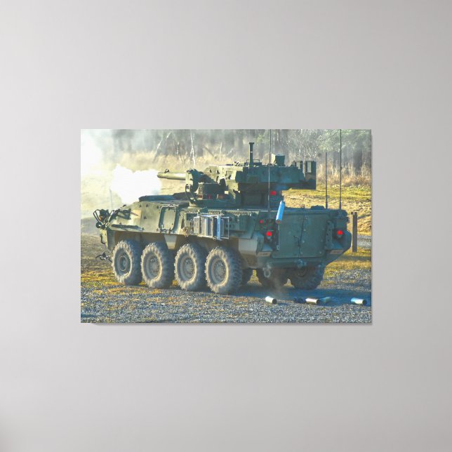 ARMORED PERSONNEL CARRIER - Stryker 32x48 Leinwanddruck (Vorderseite)