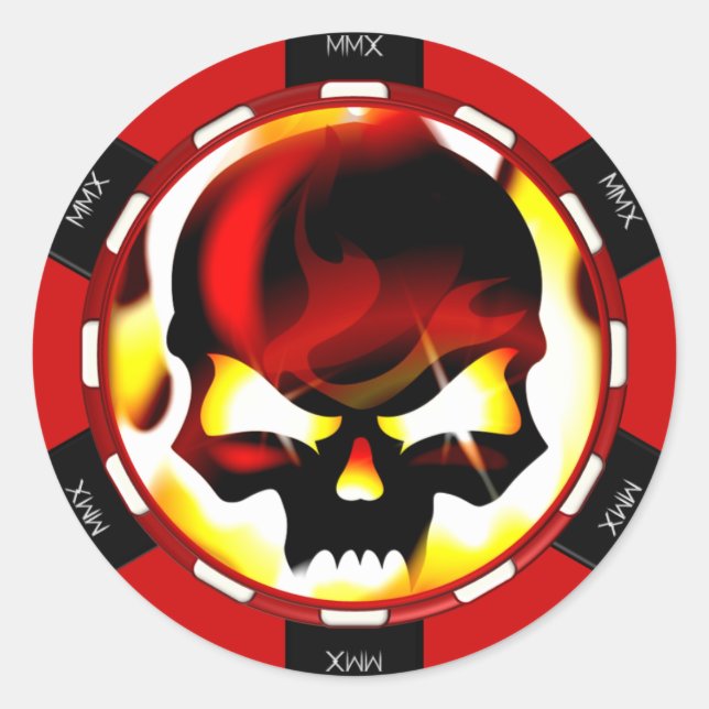 Armored Theory Poker Chip Stickers (Vorderseite)