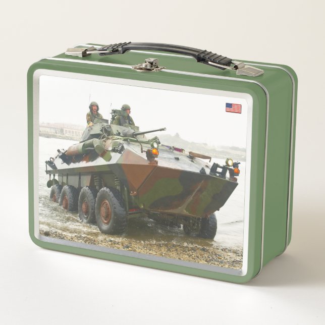 ARMORIERTER PERSONENBEFÖRDERER - LAV-25 METALL BROTDOSE (Vorderseite)