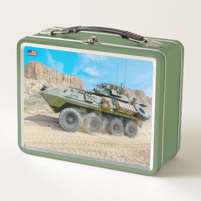 ARMORIERTER PERSONENBEFÖRDERER - LAV-25 METALL BROTDOSE (Vorderseite)