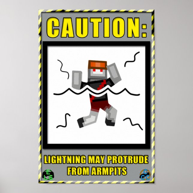 Armpit Lightning Warning Poster (Vorne)