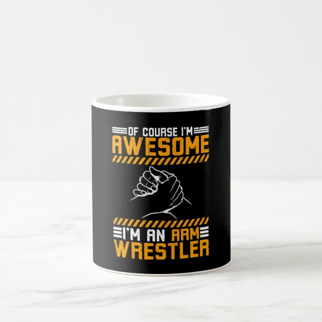 Armringen Ich bin ein Arm-Wrestler Kaffeetasse (Mittel)