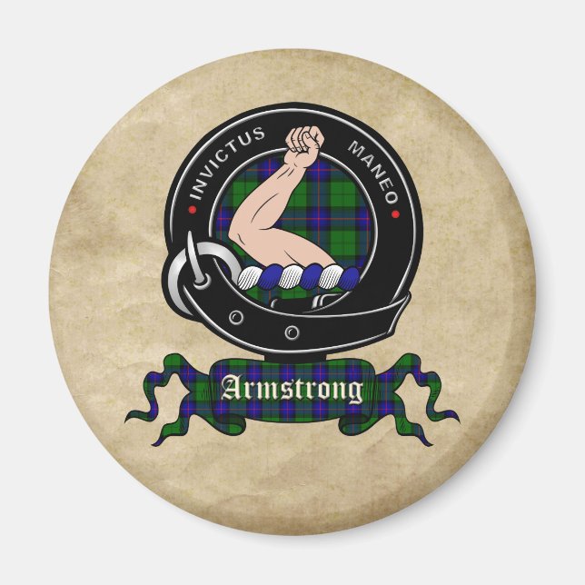 Armstrong Clan Abzeichen Magnete Magnet (Vorne)