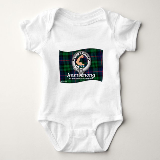 Armstrong-Clan Baby Strampler (Vorderseite)