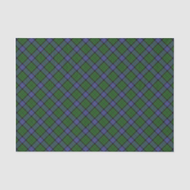 Armstrong Clan Scottish Tartan Kariertes Muster Seidenpapier (Vorderseite)