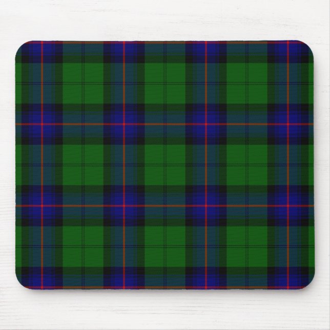 Armstrong Clan Tartan Blau kariert Mousepad (Vorne)