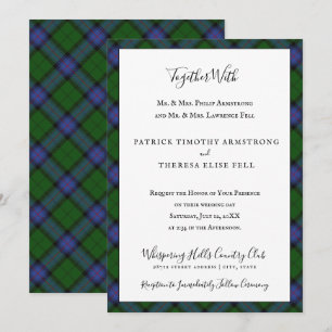 Armstrong Clan Tartan Scottish Kariert Einladung