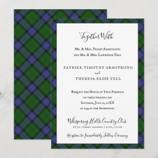 Armstrong Clan Tartan Scottish Kariert Einladung