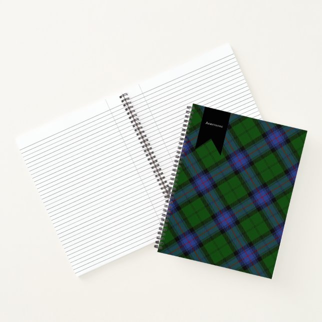 Armstrong Clan Tartan Scottish Kariert Pattern Notizbuch (Innenseite)