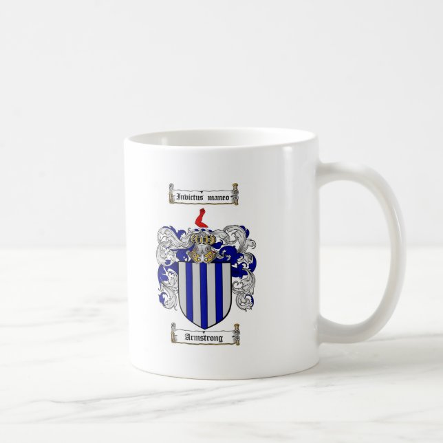 ARMSTRONG-FAMILIENWAPPEN - ARMSTRONG-WAPPEN KAFFEETASSE (Rechts)