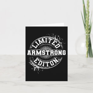 Armstrong Funny Familienname Tree Birthday Reuni Karte