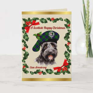Armstrong Scottie Dog Personalisiert Xmas Karte