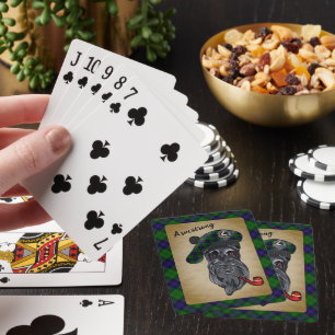 Armstrong Scottie Dog w/Tartan Spielkarten