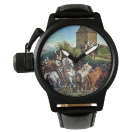 Armstrong Scottish Clan Castle Painting Watch Armbanduhr