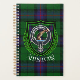 Armstrong Scottish Clan Tartan et Crest