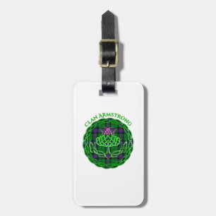 Armstrong Scottish Tartan Celtic Thistle Gepäckanhänger